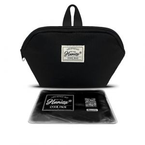 Huniox&reg; Cool Bag - Petit Sac Isotherme Repas - Pochette Isotherme Repas - Sac Gamelle Travail - Sac Isotherme Repas homme- Sac Lunch Bag - Sac Lunch Isotherme - Sacoche Isotherme Repas (Black, Snack) (Huniox, neuf)