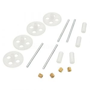 MOUDOAUER RC Quadcopter Drone Pièces de rechange Moteur Engrenage et Engrenages principaux Ensemble pour Syma X5 X5C X5SC Pièce de rechange Accessoire (Moaode-EU, neuf)