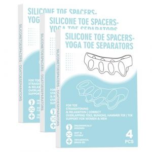 Séparateurs d'Orteils, Ecarteur Orteil Hallux Valgus, Ecarteur Orteil et Redonner Aux Orteils Leur Forme, Souple Correcteur d'Orteils Pour Homme et Femme (12PC) (ailer Toye, neuf)