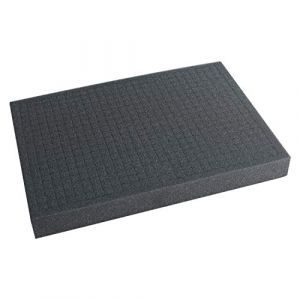 HMF 1458-40 Mousse prédécoupée, cube de mousse, 345 x 275 mm, garniture de valise, Tabletop, hauteur: 40 mm (hmf_shop, neuf)