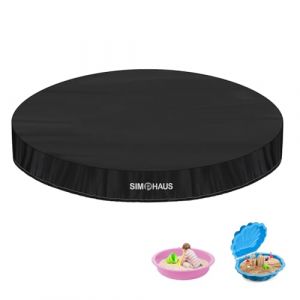 SIMPHAUS Bâche Bac à Sable Coquillage Imperméable Housse de Bac à Sable de Protection Couverture Bac a Sable Coque pour Sable Enfant Anti-Poussière 420D Tissu Oxford Housse Bac à Sable Rond 100x15cm (GRACEEU, neuf)