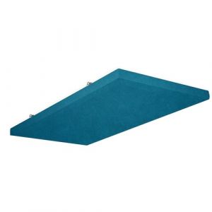 SILENT4&reg; Absorbeur acoustique mur & plafond 120x60x5cm, montage par vis, acoustique am&eacute;lior&eacute;e prouv&eacute;e par panneau acoustique avec rev&ecirc;tement en tissu bleu oc&eacute;an (Silent4_GmbH, neuf)