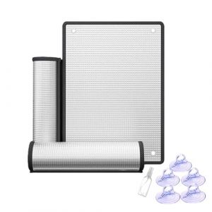 Film D'isolation Thermique pour Fenêtre Feuille Réfléchissant De Protection Solaire Films Anti Regard De Fenetre en Aluminium Film Occultant avec Ventouse pour Bureau,Garage(40x60cm) (VersaillES, neuf)