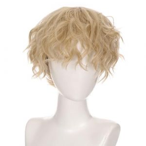 Cheveux courts T&ecirc;te compl&egrave;te Toupee Color&eacute; Anime Unique pour Halloween Cosplay Mascarade Photo Accessoires (sheQImaoYI, neuf)