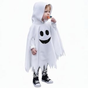 Difertes D&eacute;guisement Fant&ocirc;me Enfant, Deguisement Halloween Fantome pour Bebe Garcon Fille, &Acirc;ge Sugg&eacute;r&eacute; 6-24 Mois, 2 3 4 5 Ans, Costume Fantome avec Emmanchures (TrendoLane Market Kft., neuf)