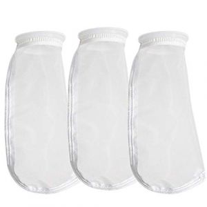 HRTFILTERS Lot de 3 sacs filtrants en maille de nylon monofilament 50 microns - 500 microns - Anneau de 10,2 cm par 35,6 cm de long - Sacs filtrants à eau pour puisard d'aquarium - 50 microns - 10,2 x (Huritone, neuf)