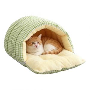 Bomefoi Panier de Rangement pour Chat,Nid Douillet Chaud pour Animal de Compagnie - Housse de Niche Tissu Polaire pour Chiot,pour Hiver Camping Voyage Ext&eacute;rieur Maison Chambre Salon Balcon Appartement (youjinlin, neuf)