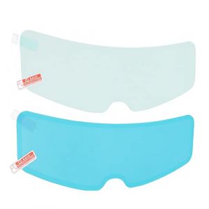 Patch Anti-pluie pour Casque, 24,5 Cm/9,6 Pouces pour Casque de Moto Anti-pluie, Film de Visi&egrave;re Anti-bu&eacute;e, Int&eacute;rieur, Ext&eacute;rieur, Haute Transparence Universel (Yeesdvo-EU, neuf)