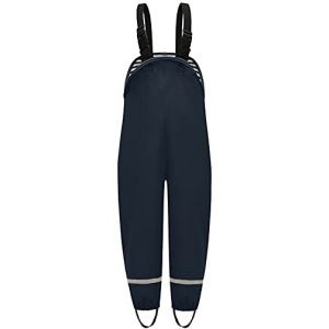 DAFENP Pantalon de Pluie Enfant Imperm&eacute;able Coupe-Vent Salopette Pluie Sale Preuve Pantalon de Boue avec Doublure Textile pour Garcon Fille YK1335H-NavyBlue-92 (beixingdaCo., Ltd, neuf)