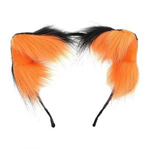 Watreketal Serre Tete,Serre-tête oreilles de renard Cosplay Femme Étudiants Carnavals Personnage Anime Serre-tête Oreille de Chat Serre-tête Peluche Cerceau de Cheveux de Noël (Xuanlang Trading, neuf)