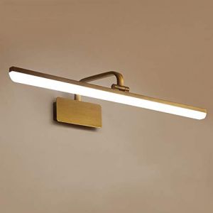DESLP Applique Miroir Salle de Bain Bronze, Lampe pour Miroir LED Coiffeuse M&eacute;tal acec T&ecirc;te de Lampe 180&deg; Pivotante, Blanc Chaud 3000K, Applique Murale pour Armoire Toilette Meuble,51 cm 10w (Guangzhouxiyueshangmaoyouxiangongsi, neuf)