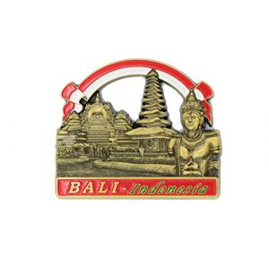 Aimants de réfrigérateur en métal 3D City Souvenir de vacances de campagne Londres Paris NewYork Berlin Dubaï Amsterdam Rome Prague Milan Barcelone Venise (Bali) (Bristol Design Store, neuf)