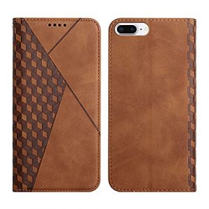 KOUYI Coque pour iPhone 6S Plus/iPhone 6 Plus (5,5 Pouces), Premium Flip Housse &Eacute;tui Protection Rabat Clapet Portefeuille Phone Cover Magn&eacute;tique [Porte Cartes] Antichoc B&eacute;quille Cover (Marron) (Kouyi EU Store, neuf)
