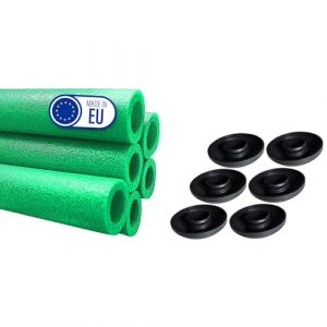 Clever Leon Protection Mousse Trampoline Jardin Enfant Accessoire Tube Housse Résiste à L'humidité l'eau UV(6 pcs, ver) (Clever Leon, neuf)