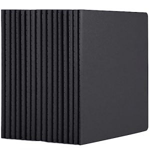 Yarotm Carnet Page Blanche A5 - Lot de 16 Bulk Cahier Dessin a5 14x21cm - 100g Papier Blanc Cahier &eacute;criture - Negro Kraft Couverture Notebook a5 - Bloc de Notes 60 Pages / 30 Feuilles a5 Blanches (Droking, neuf)