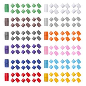 Sxutop Lot de 72 Fermoirs de Sécurité en Plastique Connecteurs de Baril de Perles en 12 Couleurs Fermoirs Détachables pour Colliers Fermoir Connecteur Breakaway pour Colliers Cordons Bracelets Bijoux (Shuangxuu, neuf)