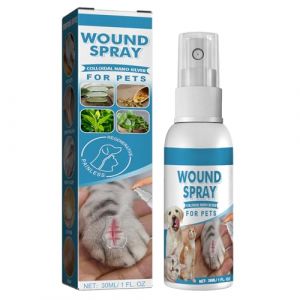 KOAHDE Spray de Gu&eacute;rison pour Animaux,Pansement Liquide Transparent Imperm&eacute;able pour Chiens et Chats,Gel Soin des Plaies pour Animaux,Pet Wound and Skincare Spray,Pansement Liquide pour Plaies Chien (Rill Rock, neuf)