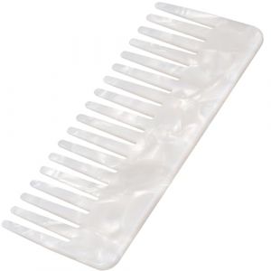 HAMPPLIES Peigne Antistatique &agrave; Dents Larges en Ac&eacute;tate 4,53 Pouces pour Cheveux &Eacute;pais et Fins D&eacute;m&ecirc;lage Lors du Shampoing Usage Salon et Maison (Chfaan, neuf)