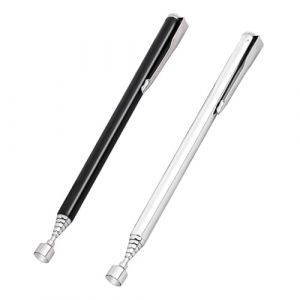 Kzouenzu Acier Inoxydable Aimant Telescopique [2 Pièces], Aimant Telescopique, Pour Vis, Écrous, Clés, Pièces Métalliques, Durable Avec Clip De Poche (Qi Yu Shop, neuf)