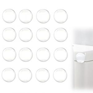But&eacute;e de Poign&eacute;e de Porte Murale,16PCS But&eacute;e de Porte Adh&eacute;sive Transparentes Butoirs de Porte en Silicone Avec Puissant Stop Porte pour Portes De Placard, Cuisine,Salle De Bain,Bureau butee de porte (UAB WSVLKE LT, neuf)