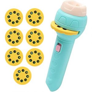 NIDONE Lampe de Poche projecteur de Diapositives avec 56 Motifs Torche de projecteur avec des Animaux Fruits Transport pour Enfants (YANGXIAOHUA, neuf)