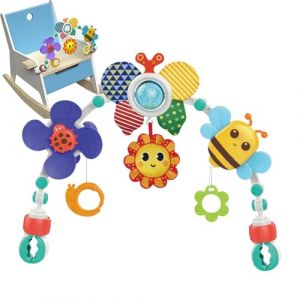 Arche De Poussette Arche De Voyage Jouets Musicaux Mobiles Crib Abs Réglable Jouet D'arche De Poussette Pour Bébé Avec Support D'activité Sensorielle Pliable Réglable Pour Transats Siège Auto Et Lan (rongcuizhan, neuf)