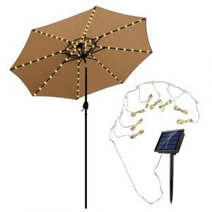 104 LEDs Solaire Lampes Pour Parasol, 8 Modes Lampe Parasol De Patio Avec Télécommande, Lampes Parapluie, IP67, Étanche, Éclairage De Jardin, Auvent Décoratif Pour Jardin, Tentes De Camping (shengjim, neuf)