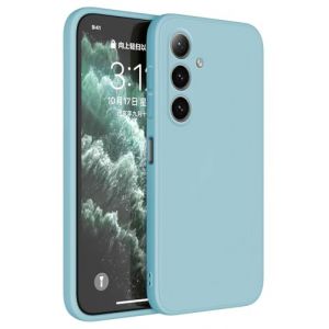 Topme Coque pour Samsung Galaxy S24+ / Samsung Galaxy S24 Plus (6.7" inches) Etui Housse, Protecteur de Peau en Silicone TPU - Bleu Clair (topme, neuf)