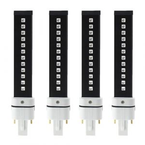 Lumière noire UV LED Remplacement 9W UV lampe à LED Tube ampoule Nail Art sèche photothérapie Gel polymérisation lumière Machine Source 365 + 405nm(12LED 4pcs_1) (Jinyuchun, neuf)