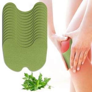 Patch Anti-Douleur Genoux, 50Pcs Patch Chauffant &agrave; Base de Plantes Naturelles, Patch Anti-Douleur en Absinthe Pour Le Genou, Le Cou Et Les &eacute;Paules, Soulage La Douleur (ChangtuHZ-EU, neuf)