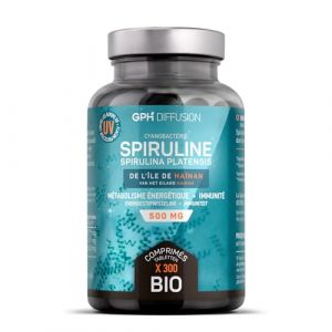 Spiruline/Spirulina Bio 500mg - 300 Comprimés - Métabolisme énergétique - Système immunitaire (123PLANTES, neuf)