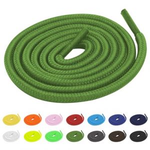 TBOC 2X Lacets Ruban Ronds [Vert] Lacet Rond [120 cm] Chaussures Baskets Patin Sport | Compatible avec Converse Nike Air Force Adidas Stan Smith Puma Timberland Vans pour Enfant Adulte (THE BIG OUTLET COMPANY, neuf)
