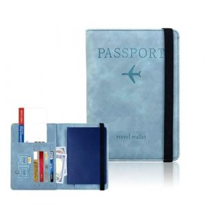 Protege Passeport, Protege Passeport mit RFID-Blocker, Pochette Passeport Cuir Artificiel,Voyage Accessoires Passeport &eacute;Tui,Carte de Cr&eacute;Dit, Carte Bancaire, Argent, Passport Cover (YU CHENGLONG DE DIAN, neuf)