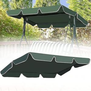 Générique Toit de Rechange pour Balancelle de Jardin Anti-UV,Toit Balancelle en Tissu Oxford Imperméable (Vert),164x114x15cm (XYJOZZQ, neuf)