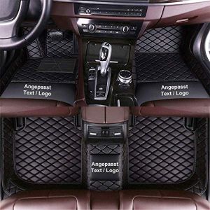 Tapis de Sol Personnalisés pour Jaguar F/E/X/S-Pace/Type XF XE XK XJ,Tapis en Cuir PU imperméable Anti-poussière Noir (Maiduoluoo, neuf)