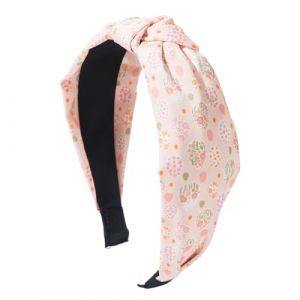 Bandeaux de P&acirc;ques pour femmes | Bandeau avec n&oelig;ud imprim&eacute; &oelig;uf de lapin &ndash; Accessoire de cheveux de printemps pour f&ecirc;tes de festival, one size, Zinc, Sans pierre pr&eacute;cieuse (Xiaochenpi, neuf)