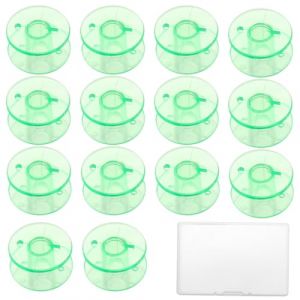 JEYORZY 16x Canette Machine a Coudre, Bobines pour Machine à Coudre Universelle en Plastique, Canette Machine a Coudre Bobines, pour Machine à Coudre Canette Plastique Canettes Machine à Coudre, vert (Wacicy EU, neuf)