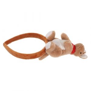 COLLBATH Bande de cheveux kangourou Couppeaux de kangourou Bandeau de poup&eacute;e d'animaux 3D accessoires de cheveux de dessin anim&eacute; Peluche Brun (Murdoffi, neuf)