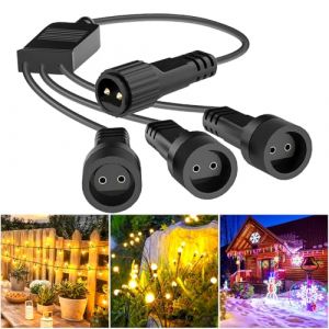 Vautvis Rallonge Guirlande Exterieure, Connecteur Guirlande Exterieur 27cm, 1 à 3 Répartiteur de Guirlande Lumineuse, Connecteur Guirlande Lumineuse Noel, Etanche IP65 (GLOBAL FURNITURE EXPERT S.R.L., neuf)