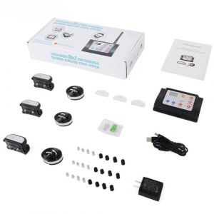 Cl&ocirc;ture pour Chien sans Fil 2 en 1 avec Collier de Dressage Syst&egrave;me de cl&ocirc;ture &eacute;lectrique pour Animaux de Compagnie Rechargeable Convient pour l'int&eacute;rieur et l'ext&eacute;rieur (GuDeRui, neuf)