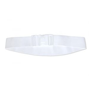 Stilux&reg; Ceinture Ihram pour Hadj & Omra, Ceinture blanche &eacute;lastique invisible avec boucle plate, taille ajustable pour hommes et enfants (GLOBY UG, neuf)