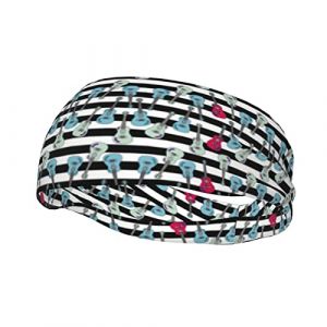 Bandeau de sport à motif d'instrument de musique ukulélé, bandeau de transpiration, bandeaux d'exercice athlétique, turban pour cheveux, pour hommes et femmes, yoga, fitness (JUNGTae, neuf)