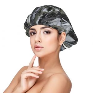 SHuWeiD Cold Tree Bonnet de nuit en satin pour adulte Motif camouflage Unisexe 33 cm Noir Taille unique, Noir/blanc, taille unique (Shaoshuwei002, neuf)