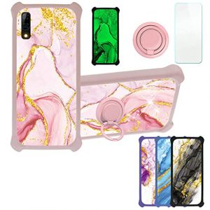 Aroepurt Coque pour Logicom Le Spark Coque Compatible avec Logicom Le Spark Coque Étui [avec Trempé 9H Protection D'écran] Case Support de Bague PC + Silicone JSF-FDL (Huayijie-eu, neuf)