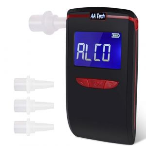 Ethylotest Electronique, Alcootest Ethylotest Homologué Certifié, Ethylotest Portable avec 4 Embouts, Capteur Semi-conducteur E1 (HooJtny Shop, neuf)