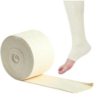 Bandage tubulaire élastique Bandage de Pansement en Filet réutilisable Coton Tubulaire Rouleau de bandage, Lavable, Respirant ((5cm×5m/1.97in×5.47yds)) (Household goods suppliers, neuf)