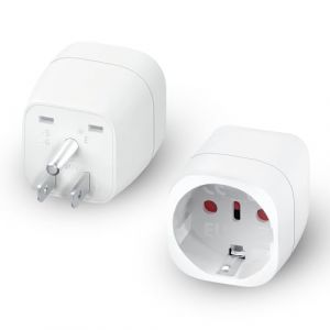 2 Pi&egrave;ces Adaptateur Prise USA, Adaptateur Prise France vers USA vers USA/Canada/Mexique, Adaptateur Type B, Adaptateur Voyage 2 Broches vers 3 Broches (CHRYSANTHOU-ANTONIA, neuf)