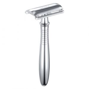 BAILI Rasoir de s&eacute;curit&eacute; &agrave; double tranchant, anti-rouille, r&eacute;utilisable, manuel &agrave; long manche, agressivit&eacute; douce, rasoir pour homme et femme, barbier, bikini, aisselle, &eacute;pilation BD191C (BAILI Razor Official, neuf)