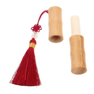 Healvian Tube De Rouge À Lèvres À Pompon En Bambou Tube De Brillant À Lèvres En Bambou Tubes De Lotion Vides Support De Rouge À Lèvres Coque De Rouge À Lèvres Vide Tubes De Rouge À (Le Sengyu, neuf)