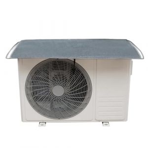 YLLSMGS Cache Clim, Housse de Climatiseur, Bache Pompe a Chaleur Piscine avec Sangle Fixe, Isolation Thermique, Réduction du Bruit(Gray,85 * 40cm/33 * 16in) (YLLSMGS, neuf)